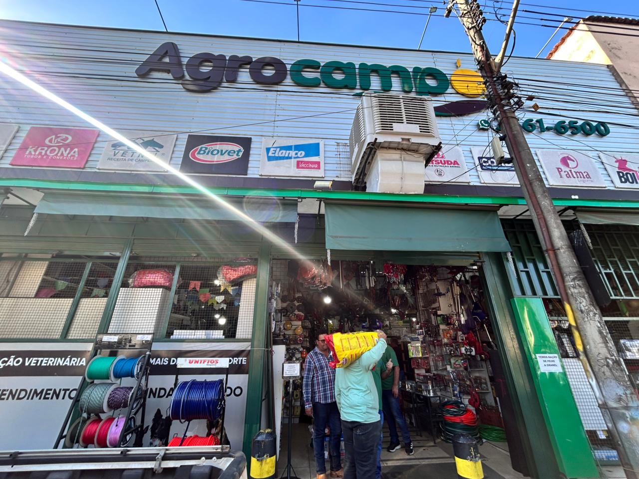 Fachada da loja Agro Campo em Araxá